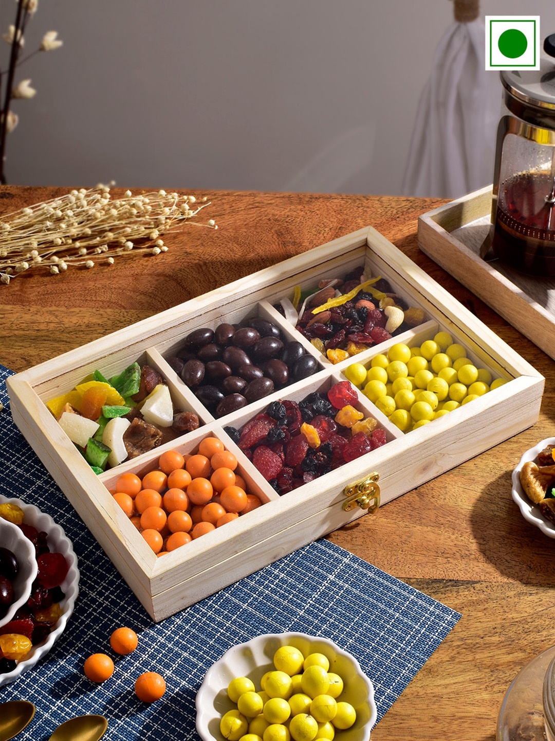 

RawFruit Assorted Dryfruits Diwali Gifts Set, Orange