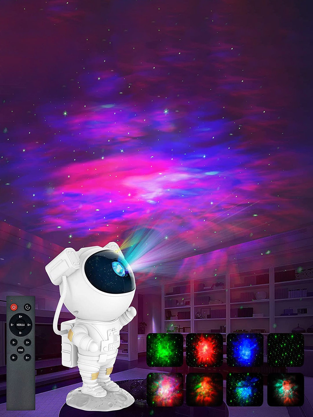 

XERGY White Xergy Astronaut Starry 360 Galaxy Projector with Remote Control Table Lamp