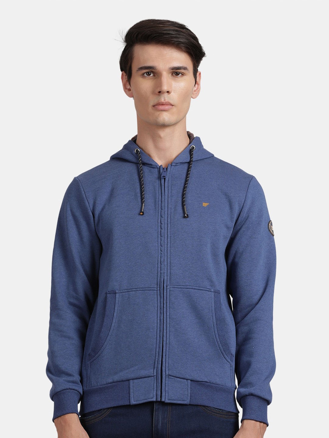 

t-base Hooded Cotton Sweatshirt, Blue