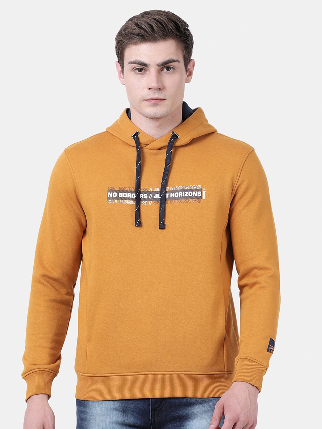 

t-base Printed Hooded Sweatshirt, Yellow