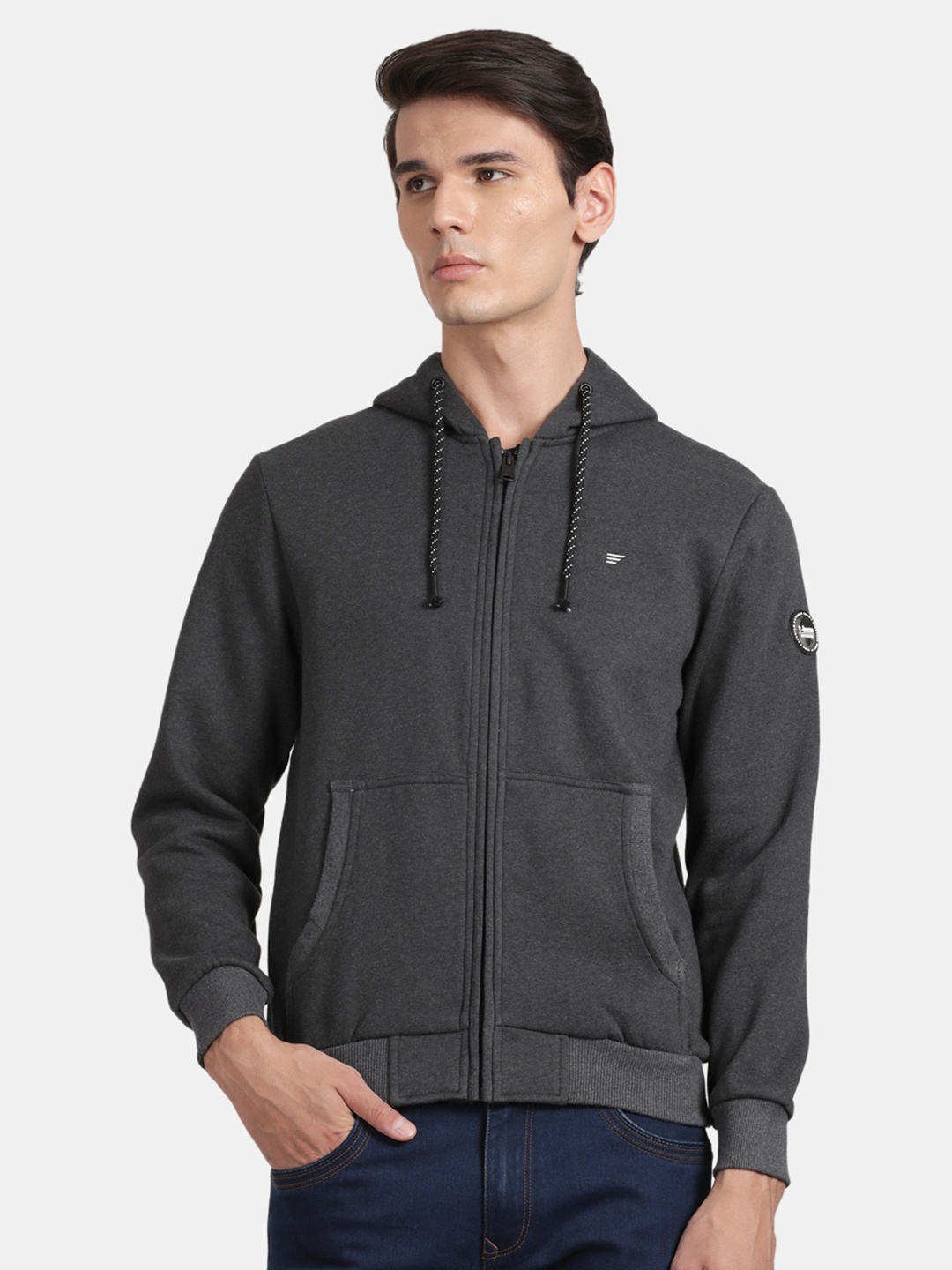 

t-base Men Hooded Cotton Sweatshirt, Black