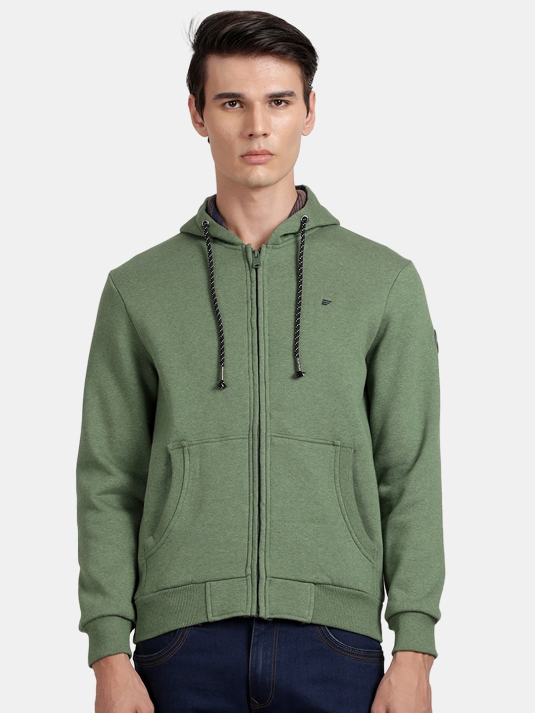 

t-base Men Hooded Cotton Sweatshirt, Green