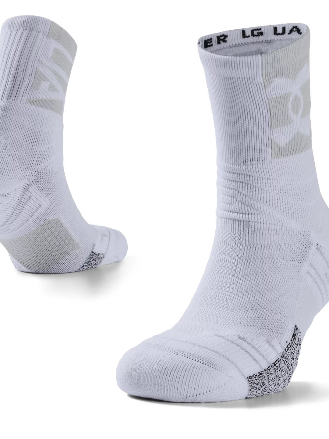 

UNDER ARMOUR Unisex UA Playmaker Printed Ankle-Length Socks, White
