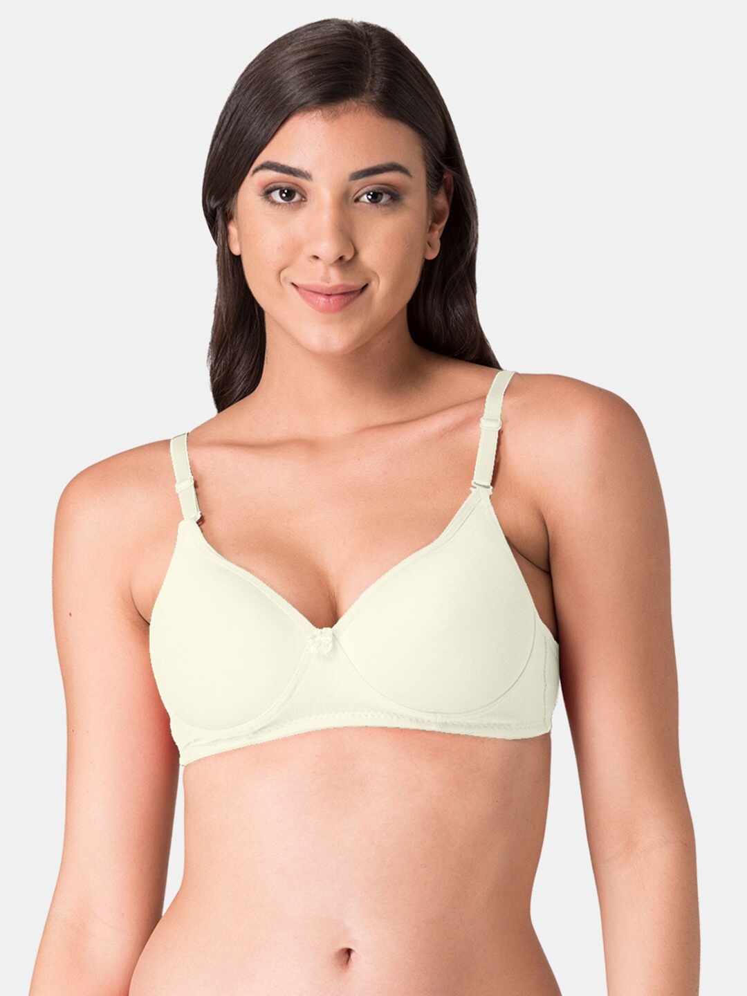 

KOMLI Half Coverage Heavily Padded Push-Up Bra With All Day Comfort, Off white