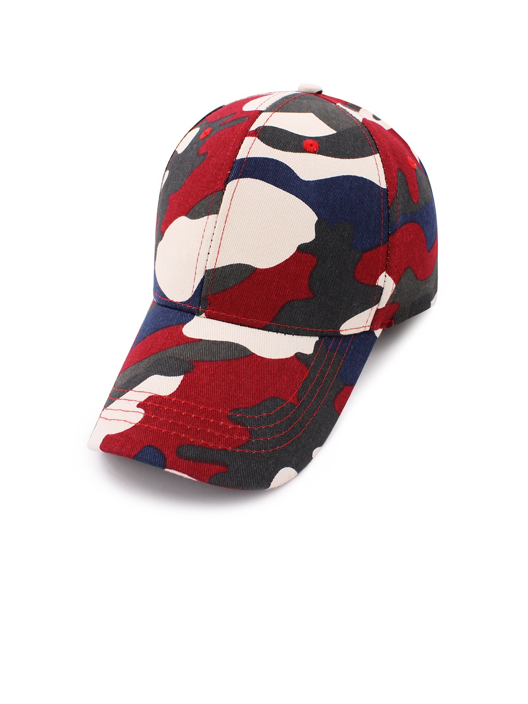 

JENNA Men Printed Baseball Cap, Red