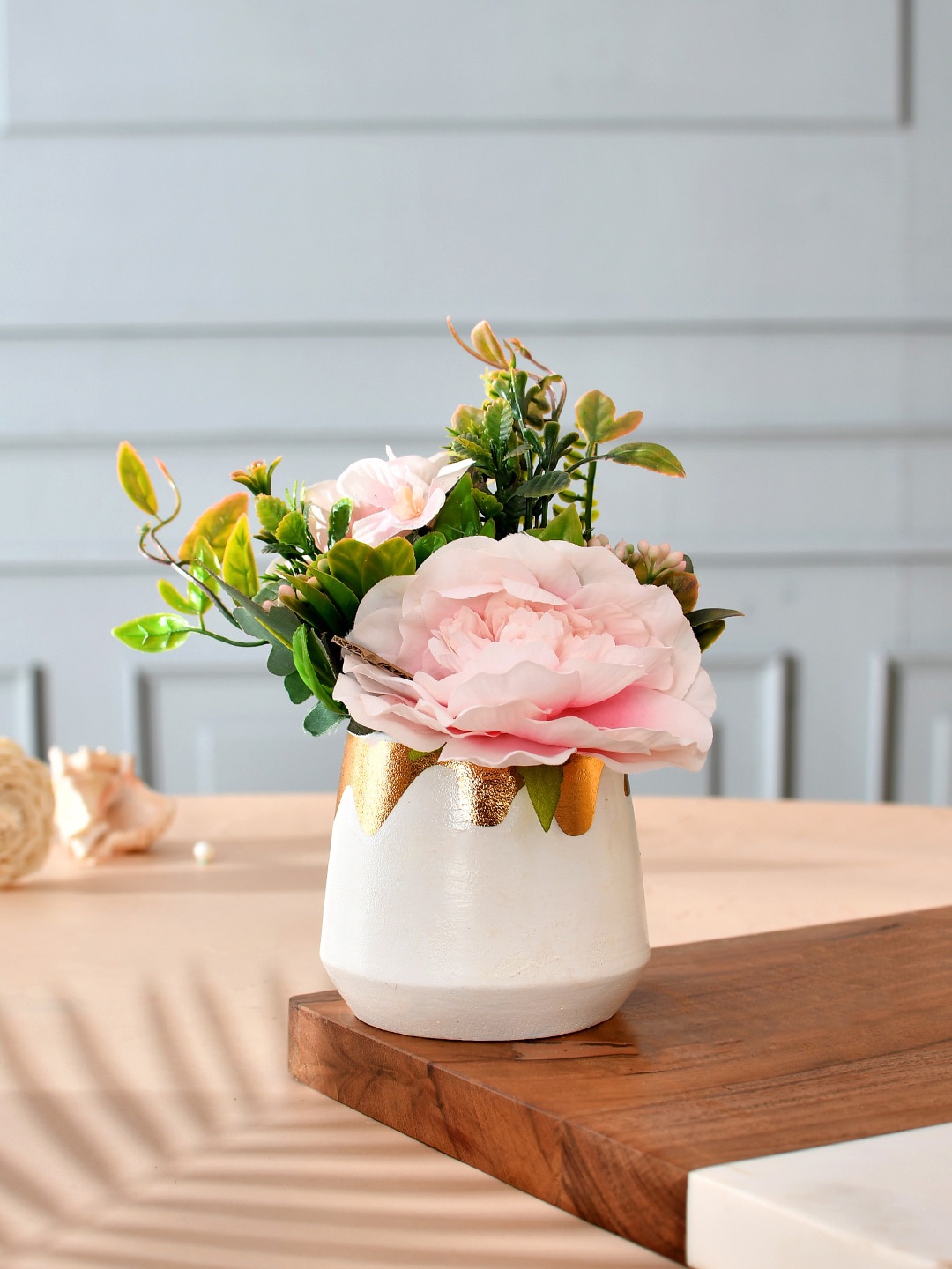 

TAYHAA Pink Artificial Floral Arrangement with Pot