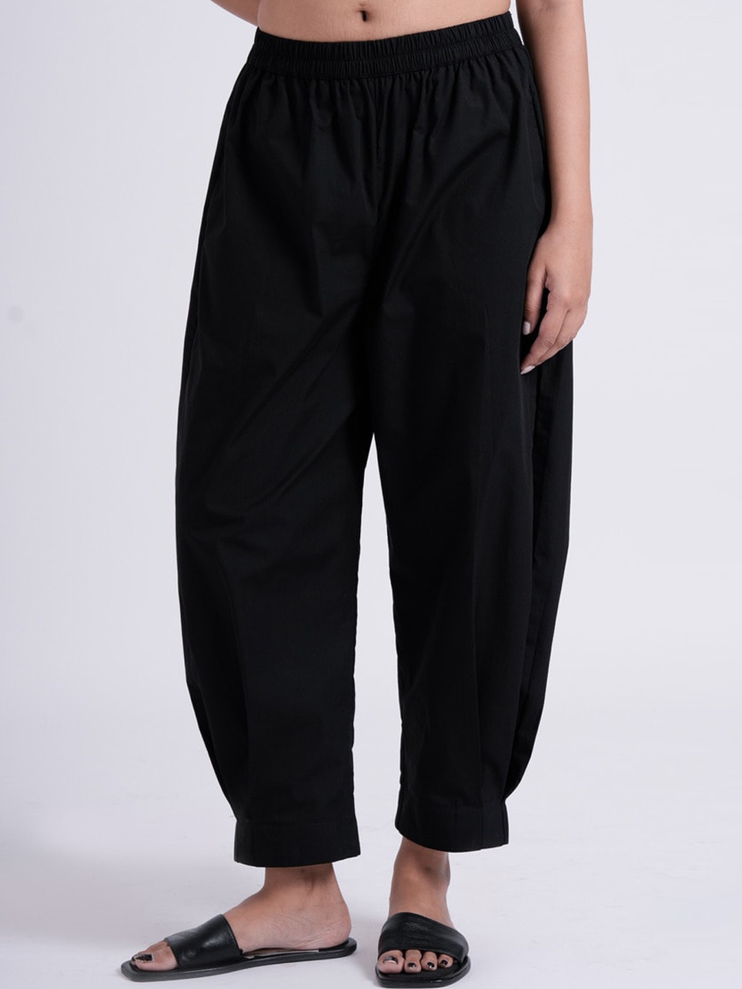 

the kaatn trail Women Cotton Blaze Lounge Pants, Black