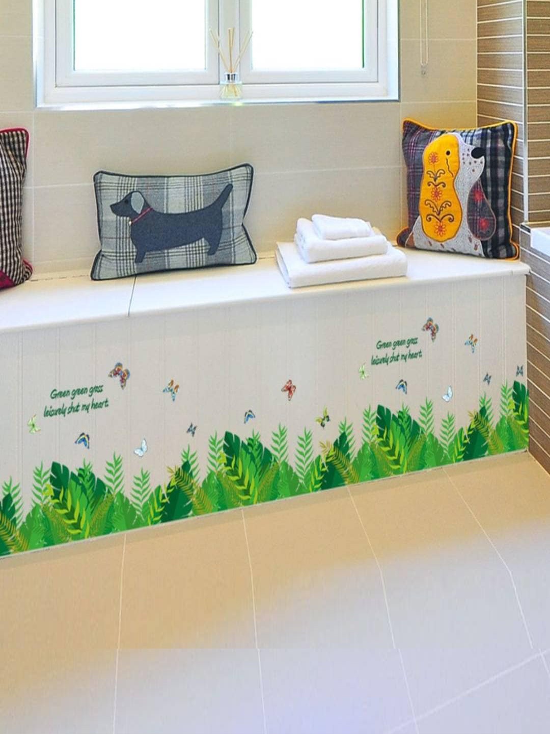 

Jaamso Royals Green Floral Printed Self-Adhesive Wall Sticker