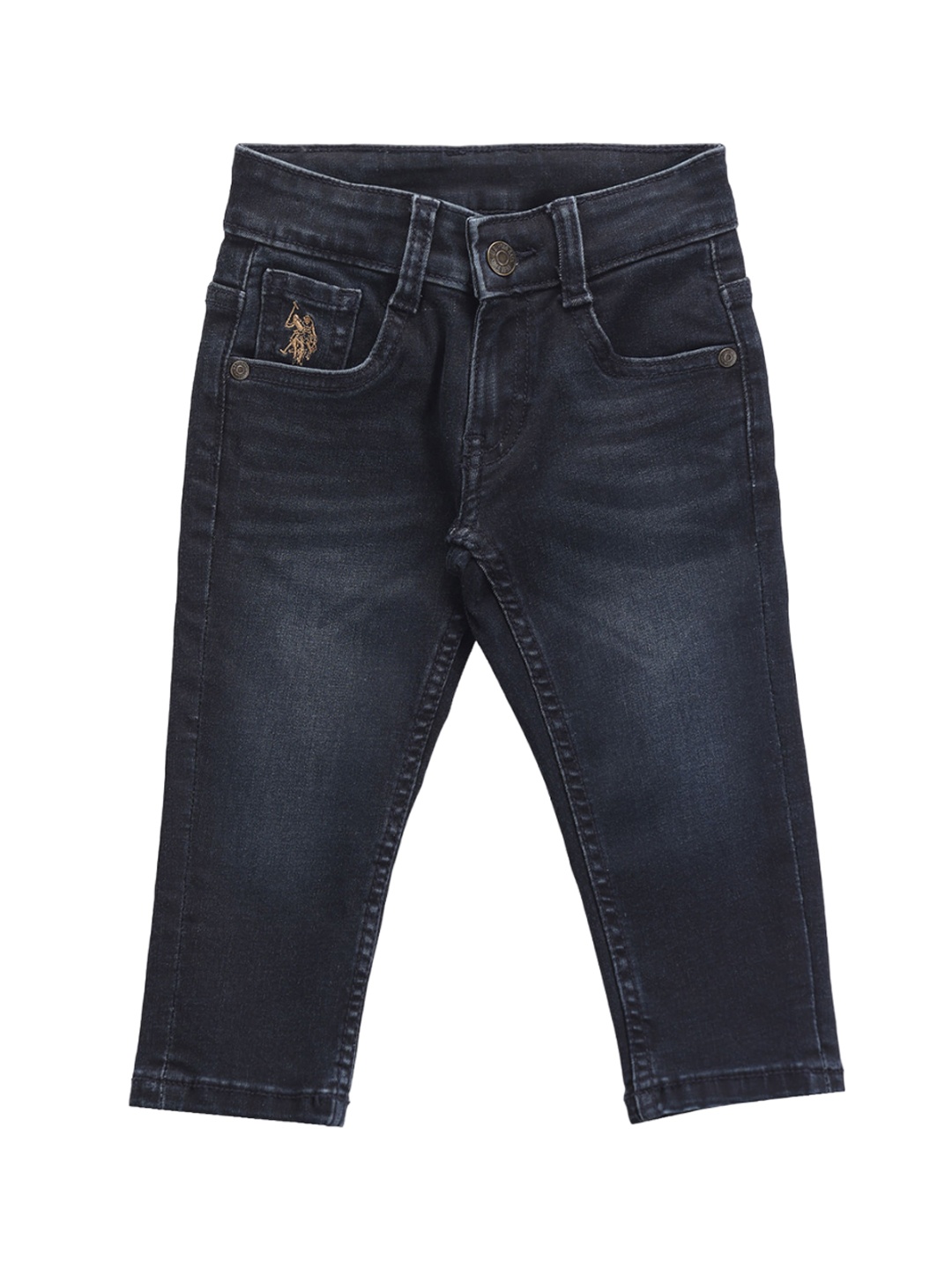 

U.S. Polo Assn. Kids Boys Blue Slim Fit Clean Look Light Fade Stretchable Jeans