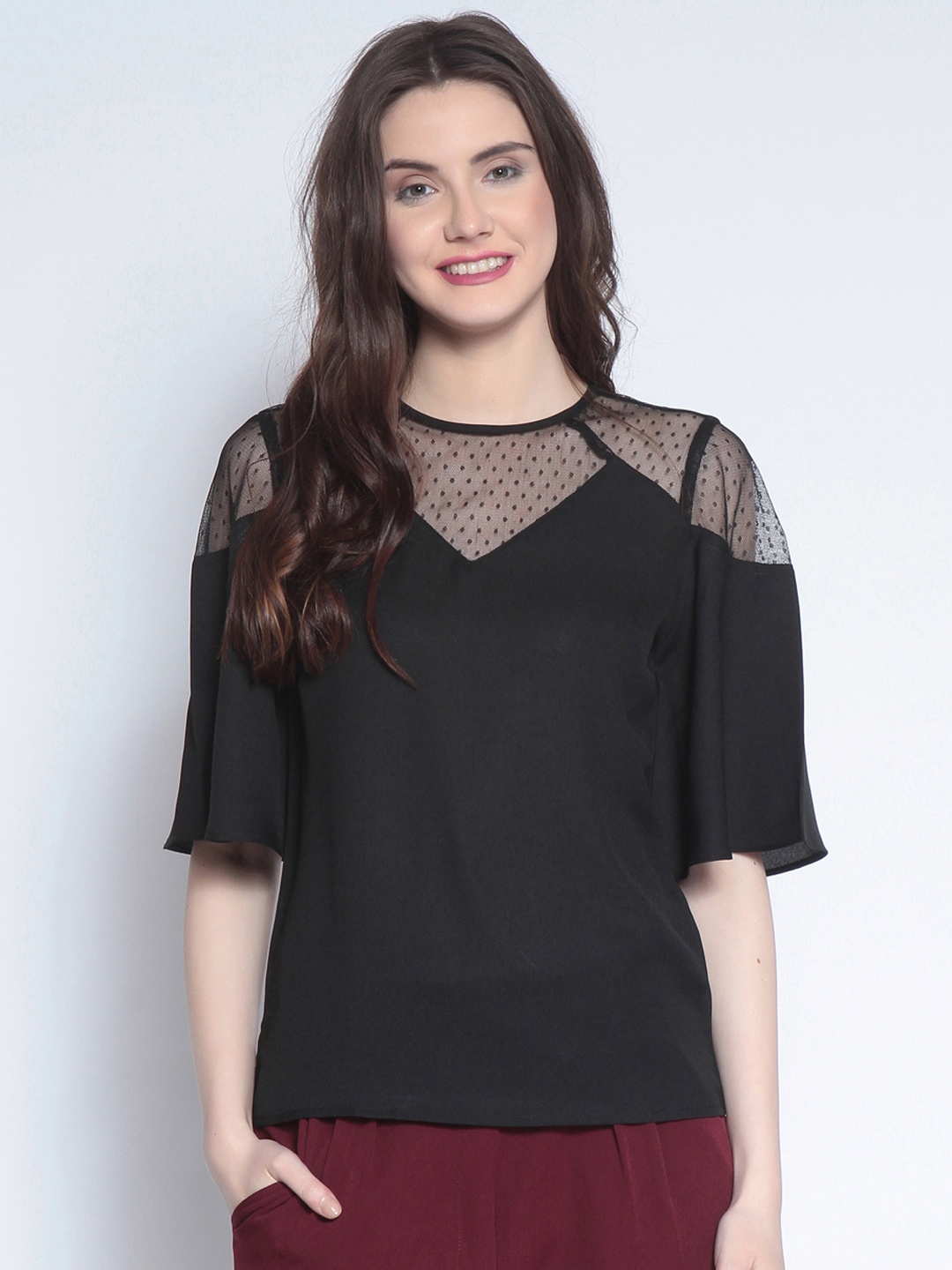 

RARE Women Black Solid Top