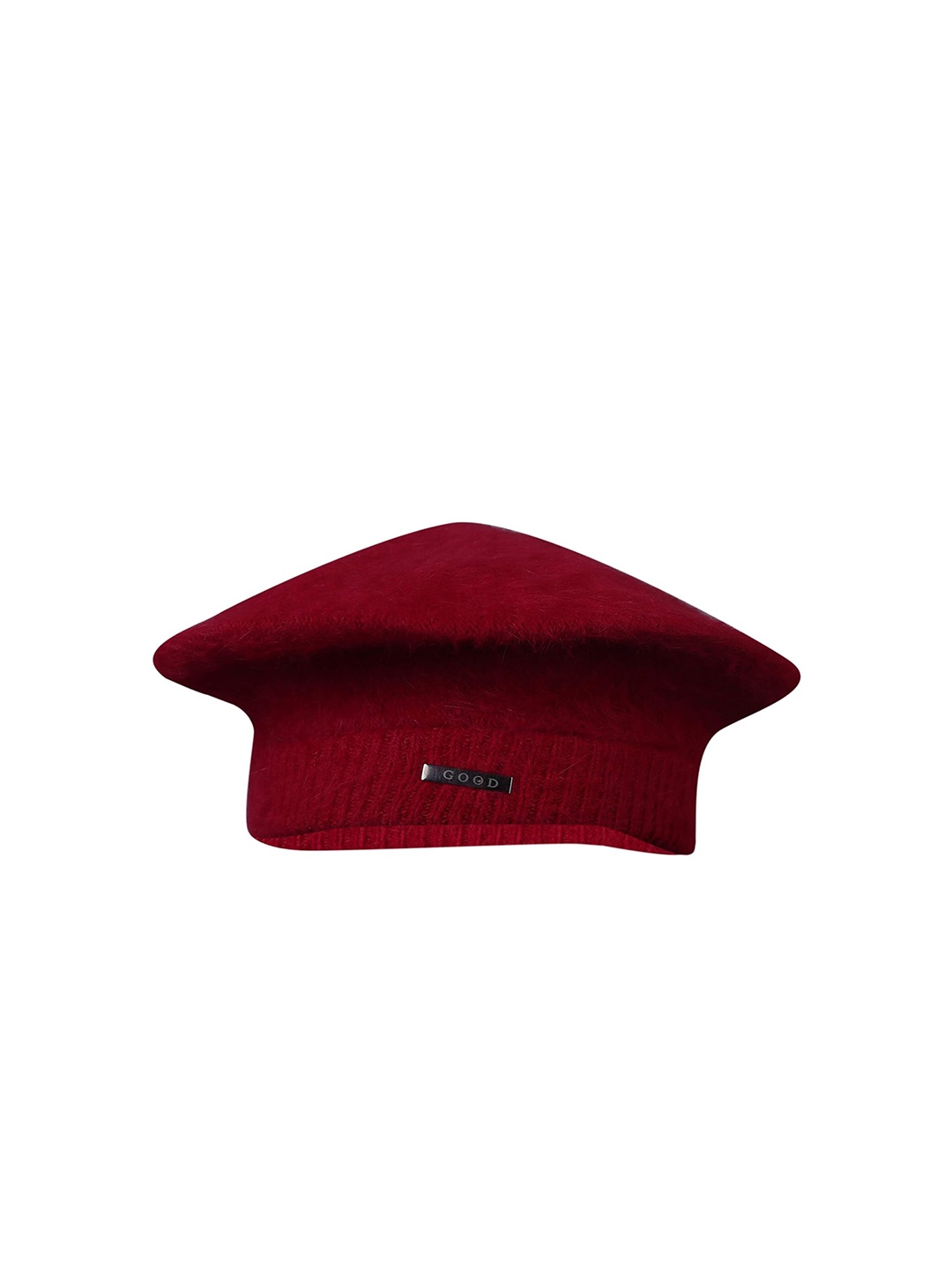 

Zacharias Women Self Design Woollen Beanie, Maroon
