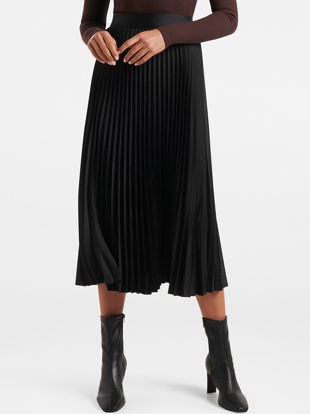

Forever New Flared Midi- Length Skirts, Black