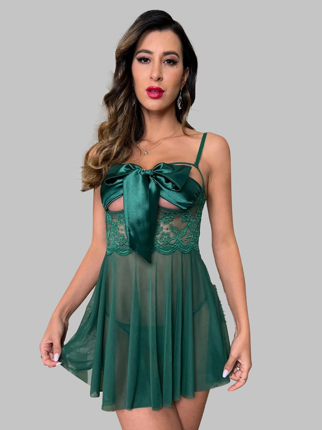 

FIMBUL Self Designed Shoulder Straps Baby Doll, Green