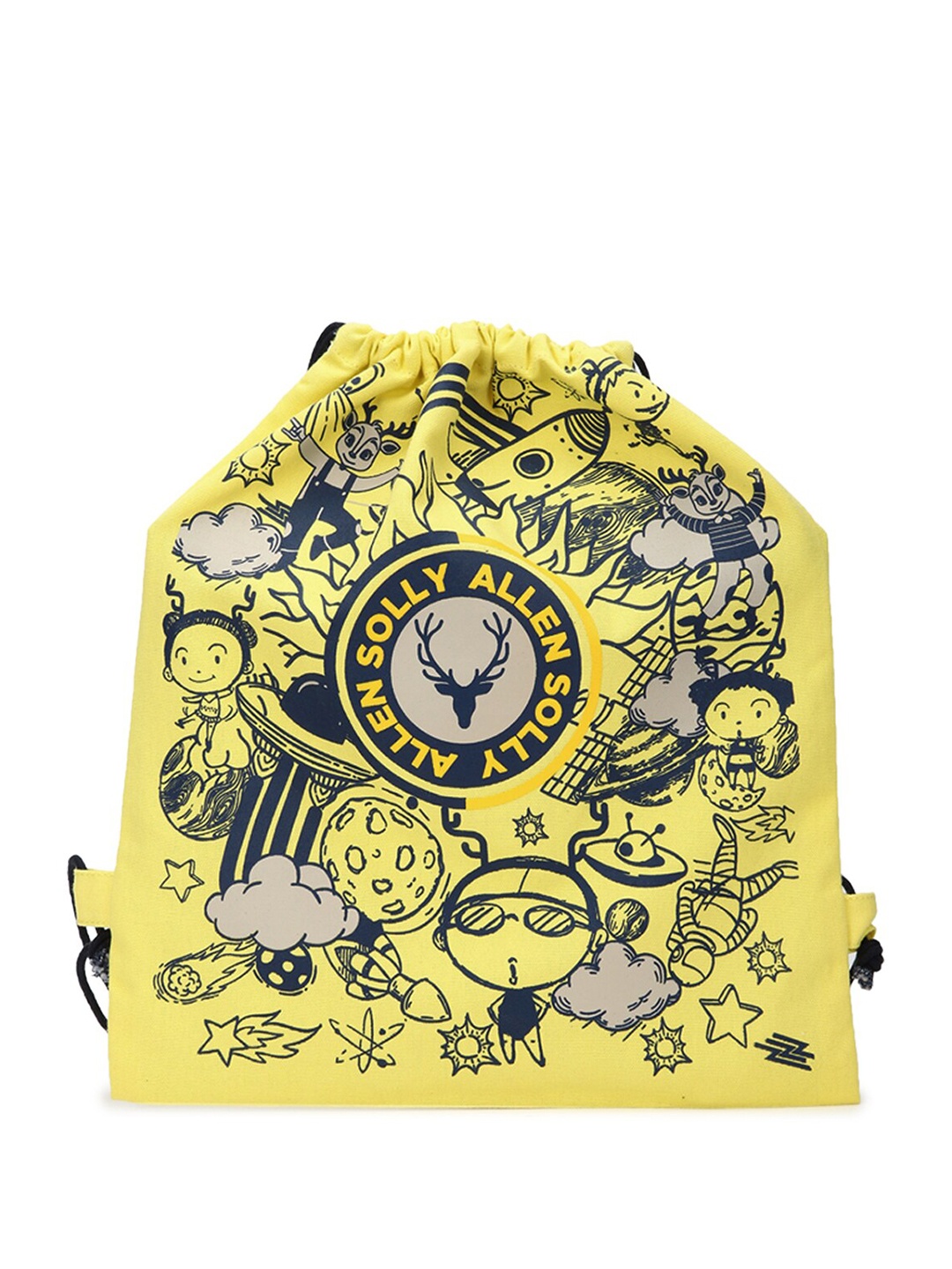 

Allen Solly Junior Boys Graphic Printed Backpack, Yellow