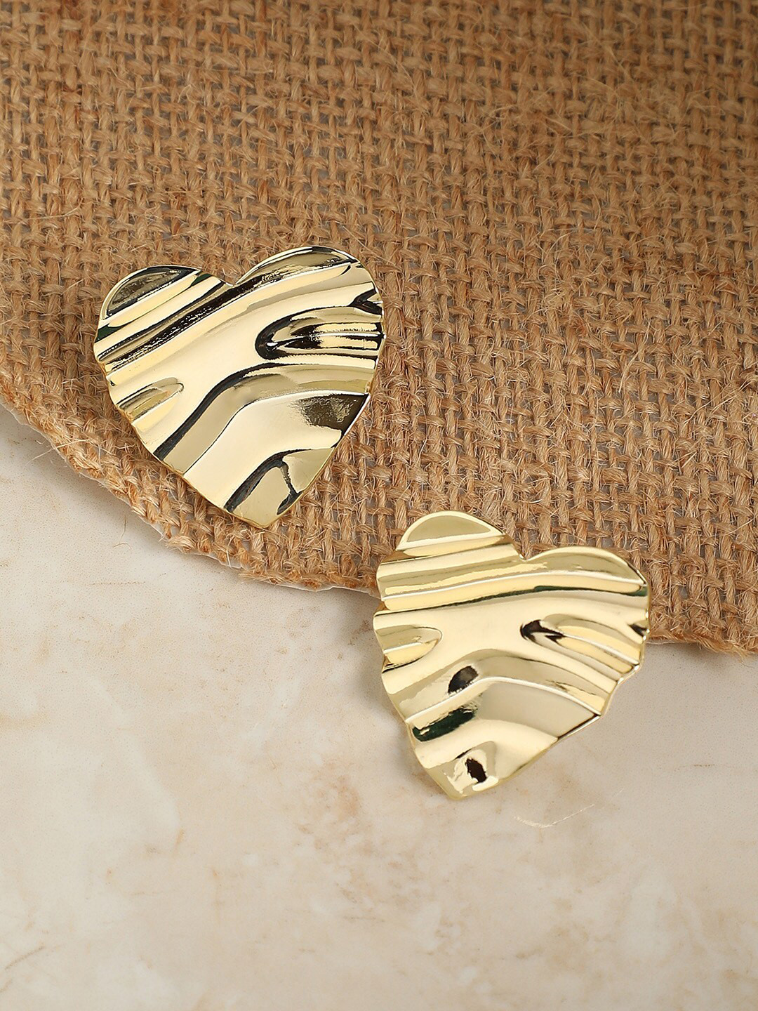 

SOHI Contemporary Studs Earrings, Gold