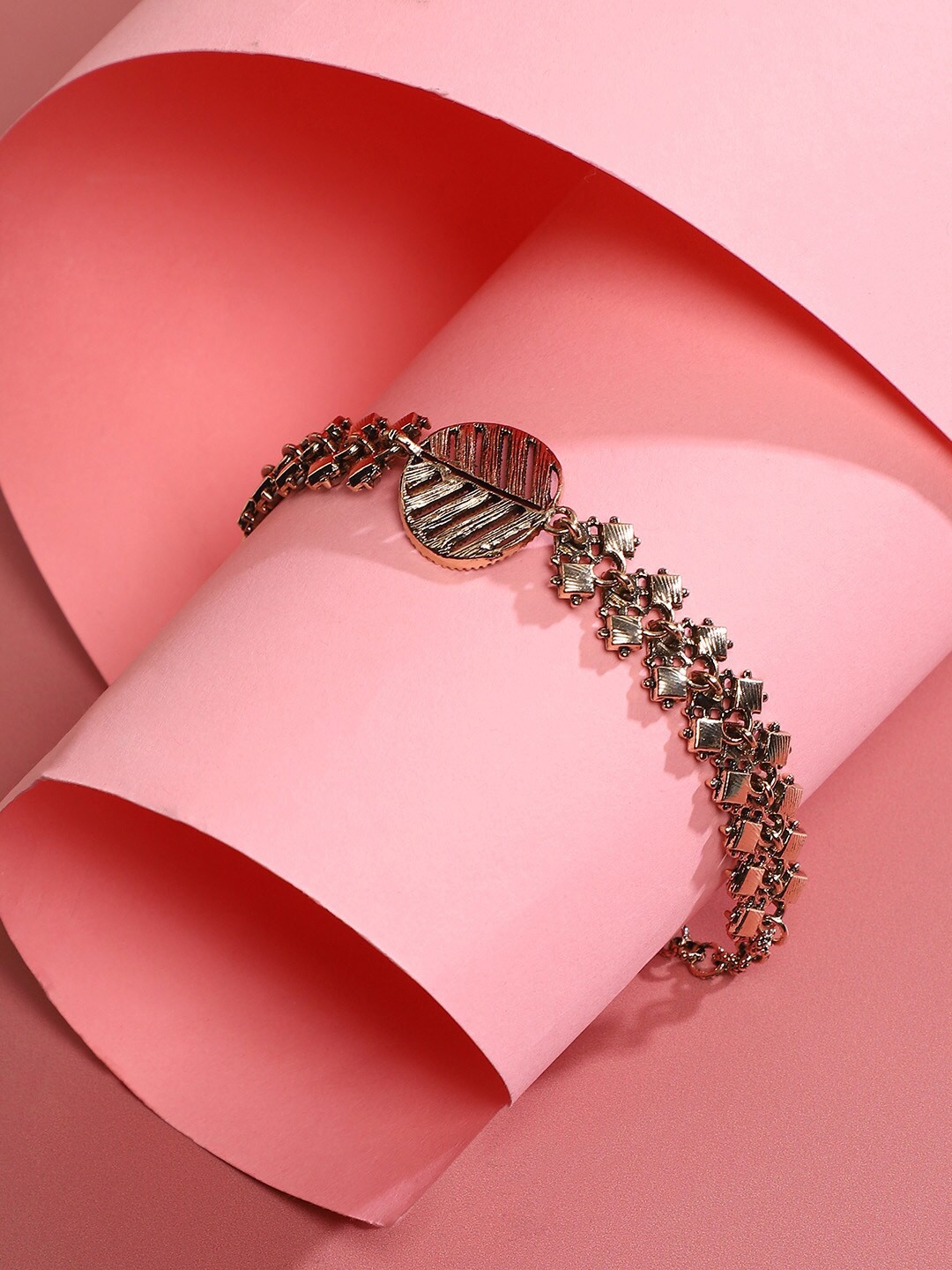 

SOHI Women Gold-Plated Link Bracelet