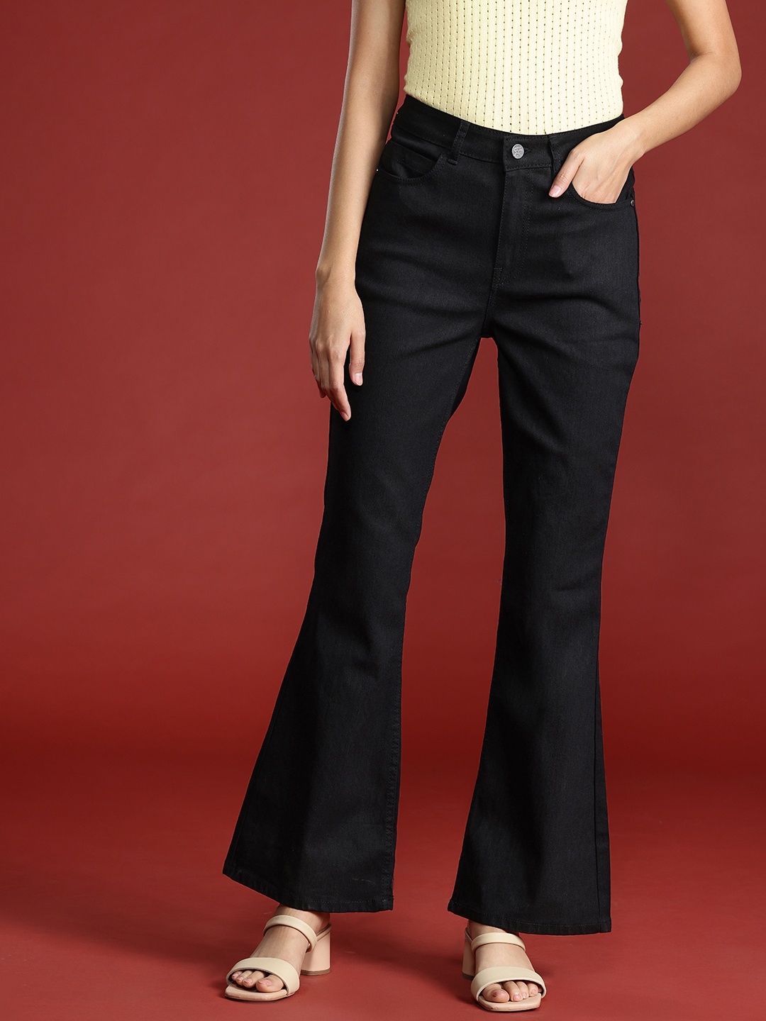 

all about you Women Flared Jeans, Black