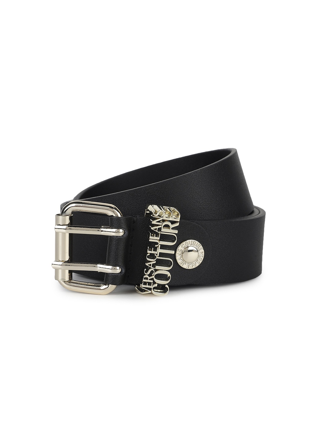 

Versace Jeans Couture Men Leather Belt, Black