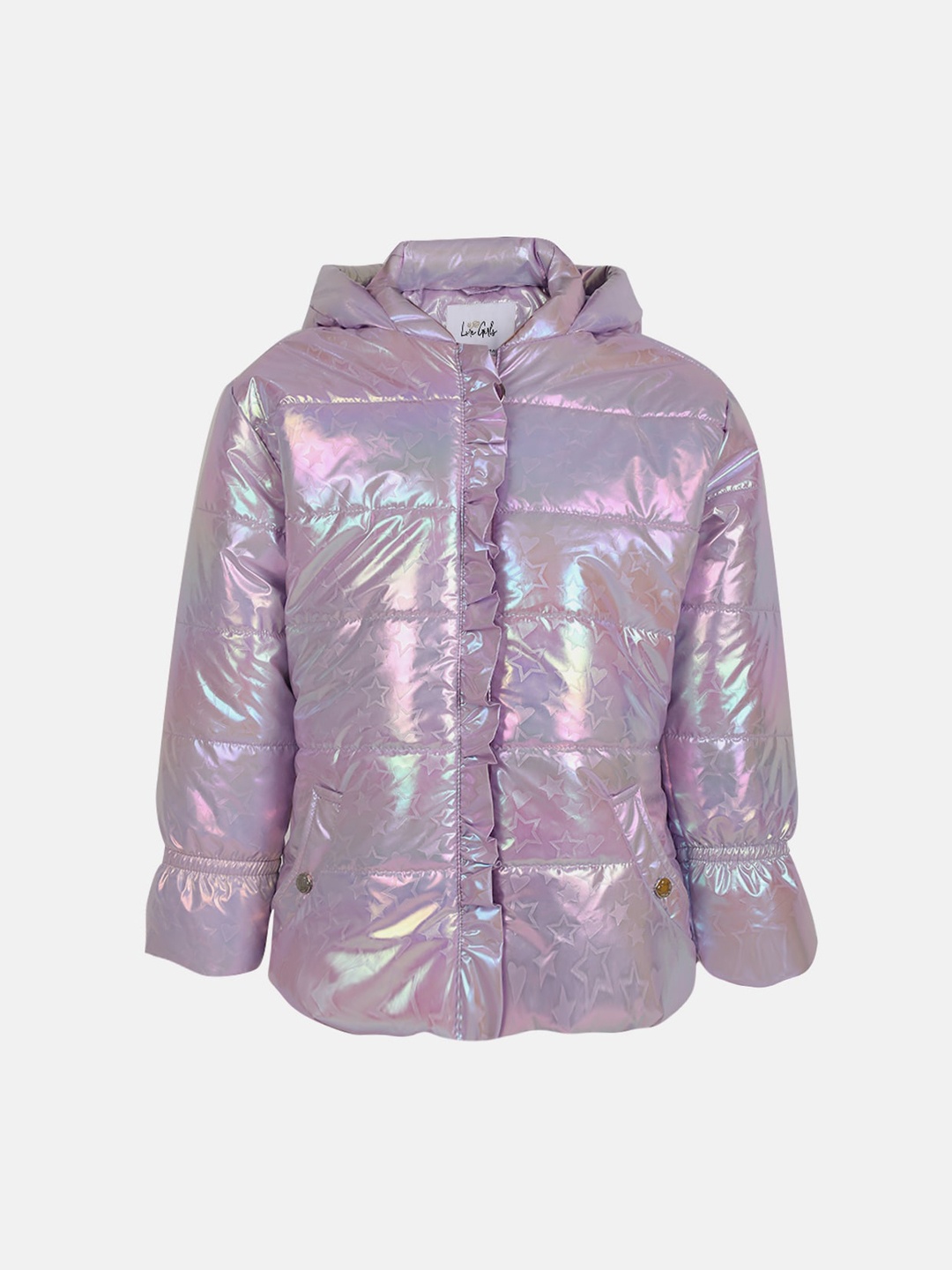 

LURE JUNIOR Girls Hooded Padded Jacket, Lavender