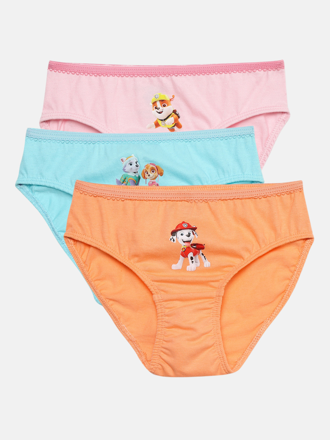 

mackly Girls Pack Of 3 Seamless Stretchable Hipster Briefs MB6P-62-63-64, Blue