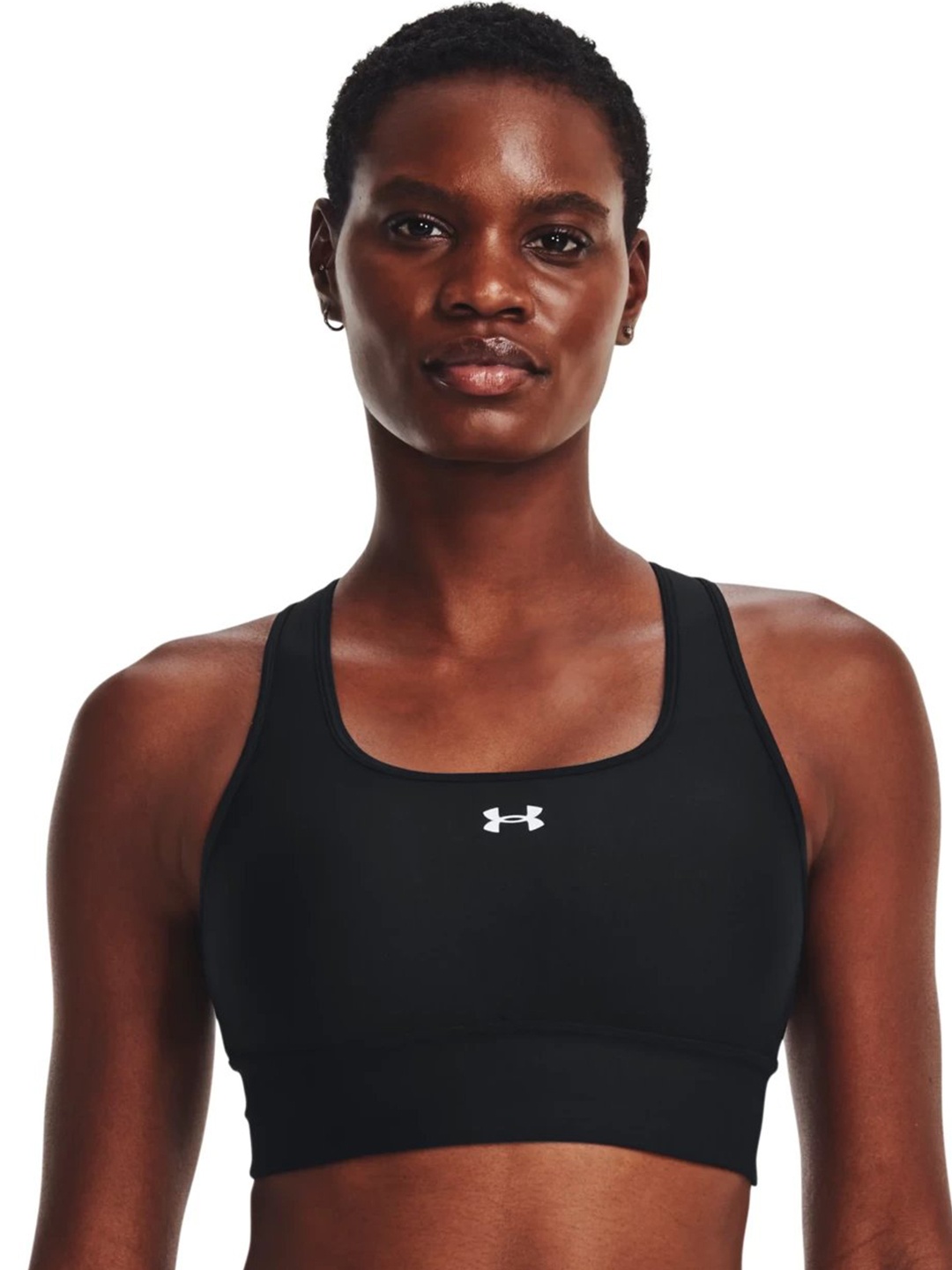 

UNDER ARMOUR Crossback Longline Lightly Padded Sports Bra, Black