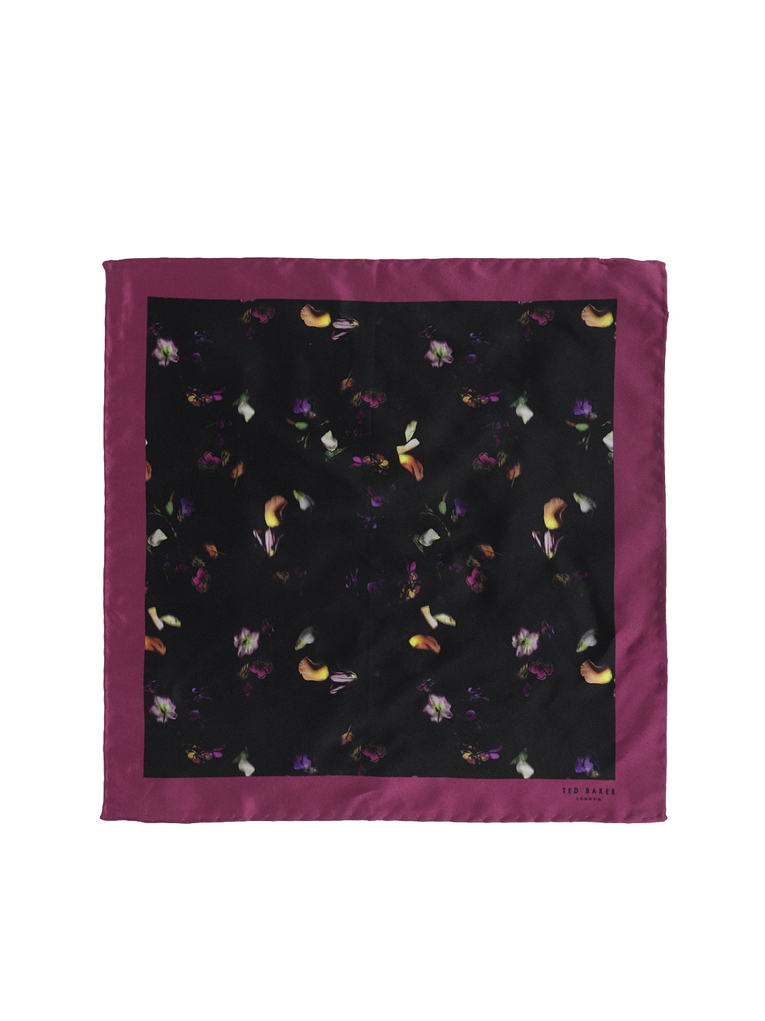 

Ted Baker Men Floral Printed Pocket Square, Black