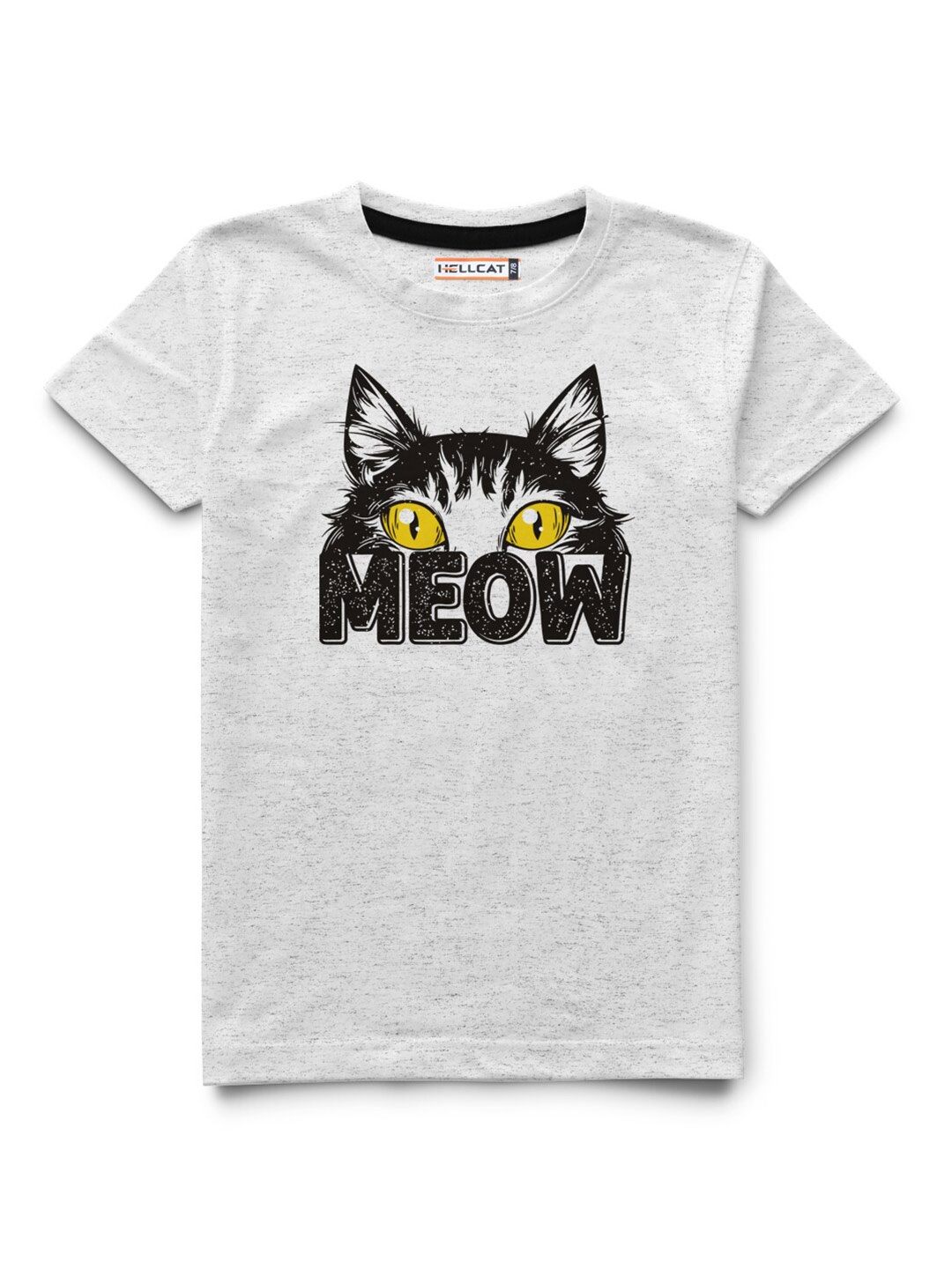 

HELLCAT Boys Graphic Printed Cotton T-shirt, White