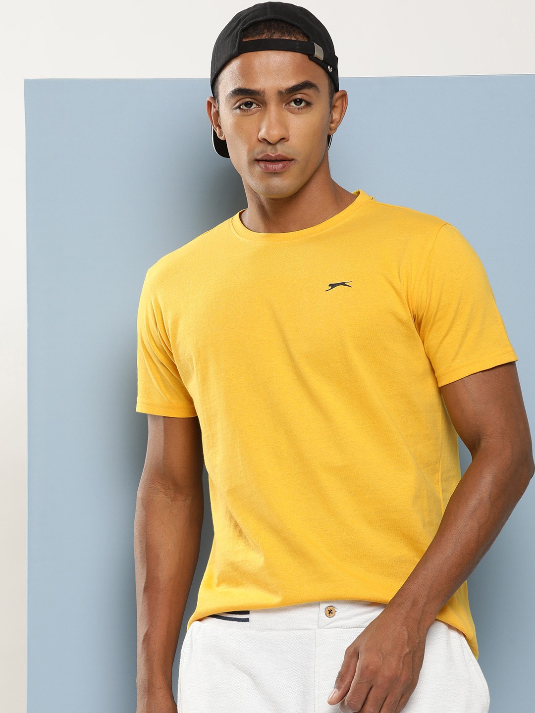 

Slazenger Men Solid Regular Fit T-shirt, Yellow