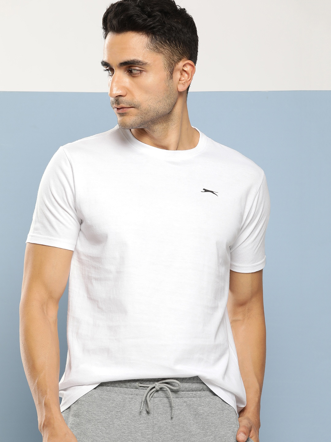 

Slazenger Men Solid Regular Fit T-shirt, White