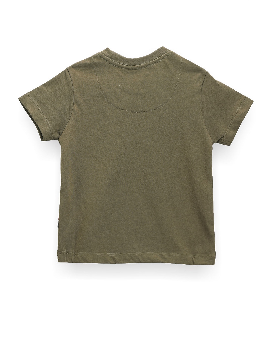 

U.S. Polo Assn. Kids Boys Graphic Printed Pure Cotton T-shirt, Olive