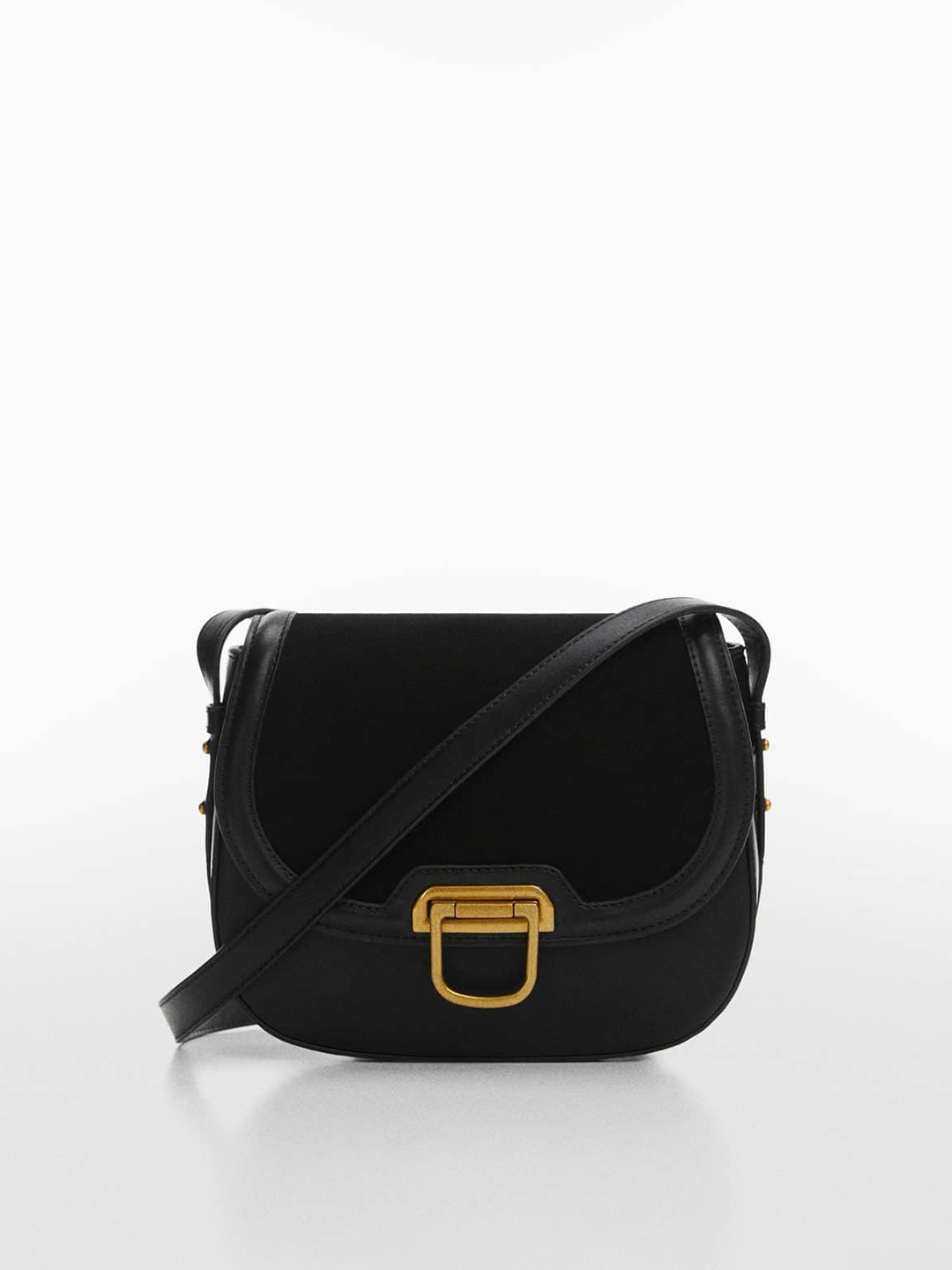 

MANGO Structured Sling Bag, Black