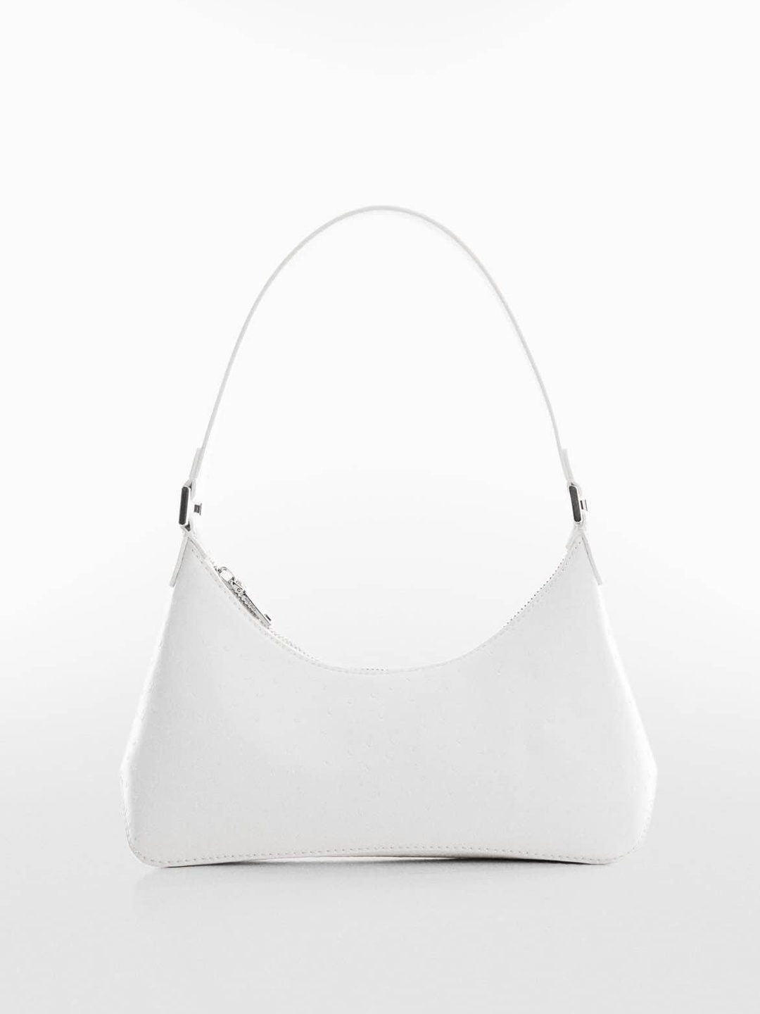 

MANGO Geometric Structured Baguette, White