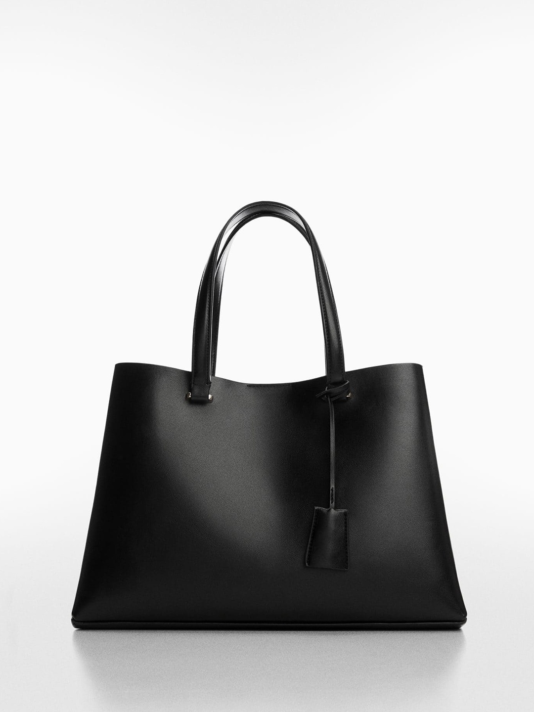 

MANGO Structured Shoulder Bag, Black