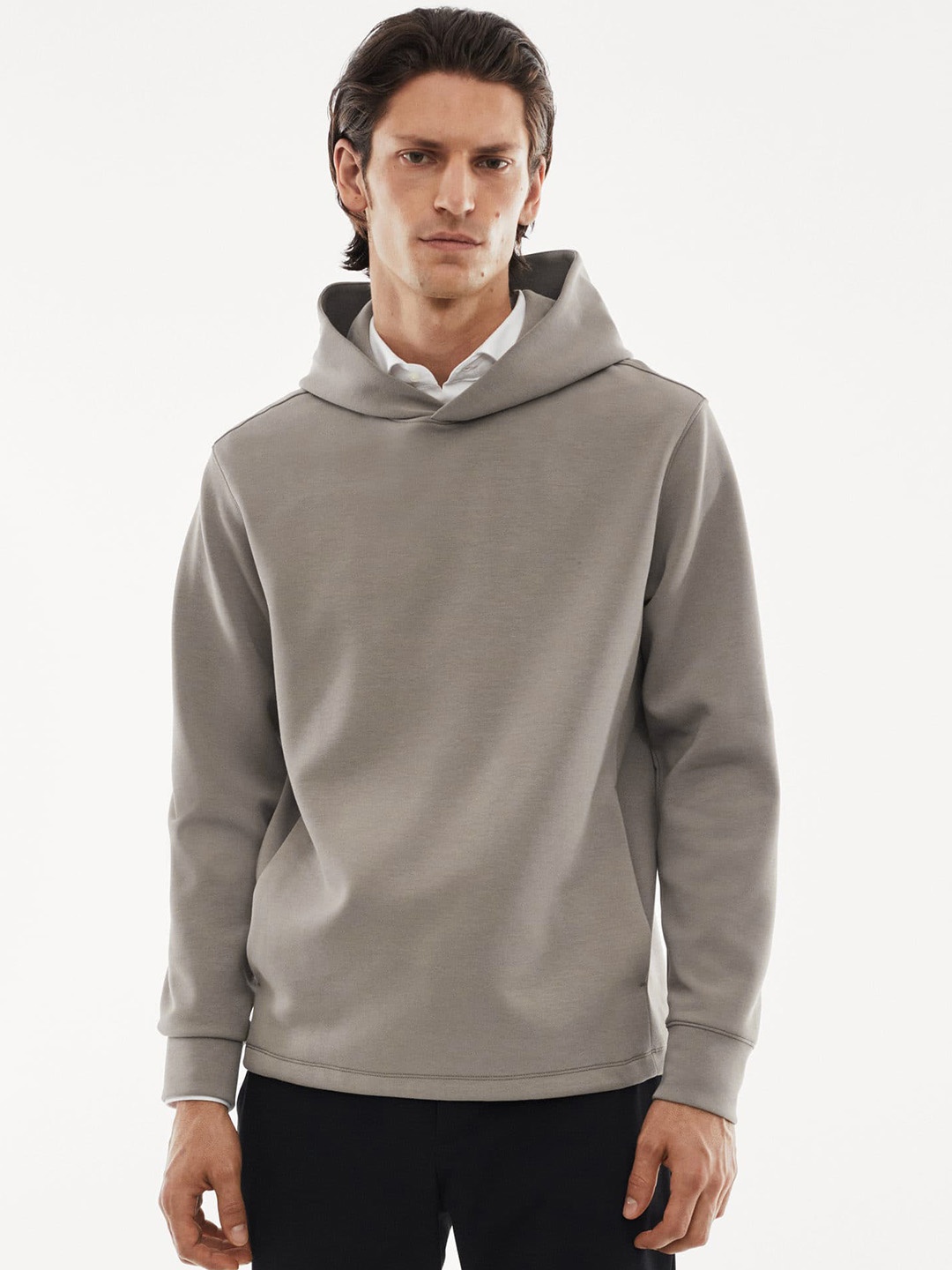 

MANGO MAN Hooded Sweatshirt, Beige