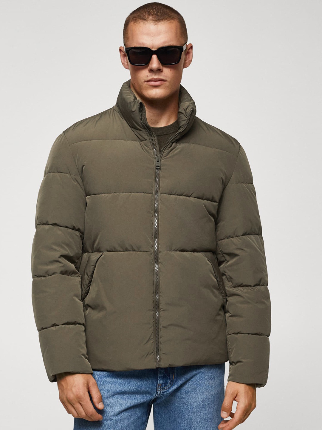

MANGO MAN Puffer Jacket, Brown