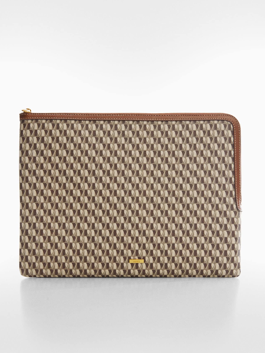 

MANGO Brand Logo Printed Laptop Sleeve- 13 Inch, Grey
