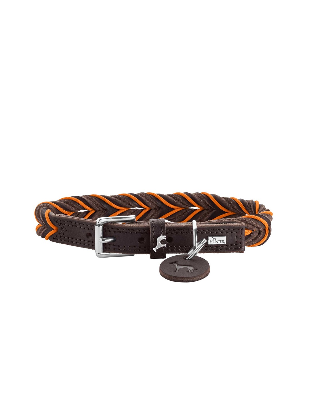 

HUNTER Self Design Hypo-Allergenic Dog Collar, Brown