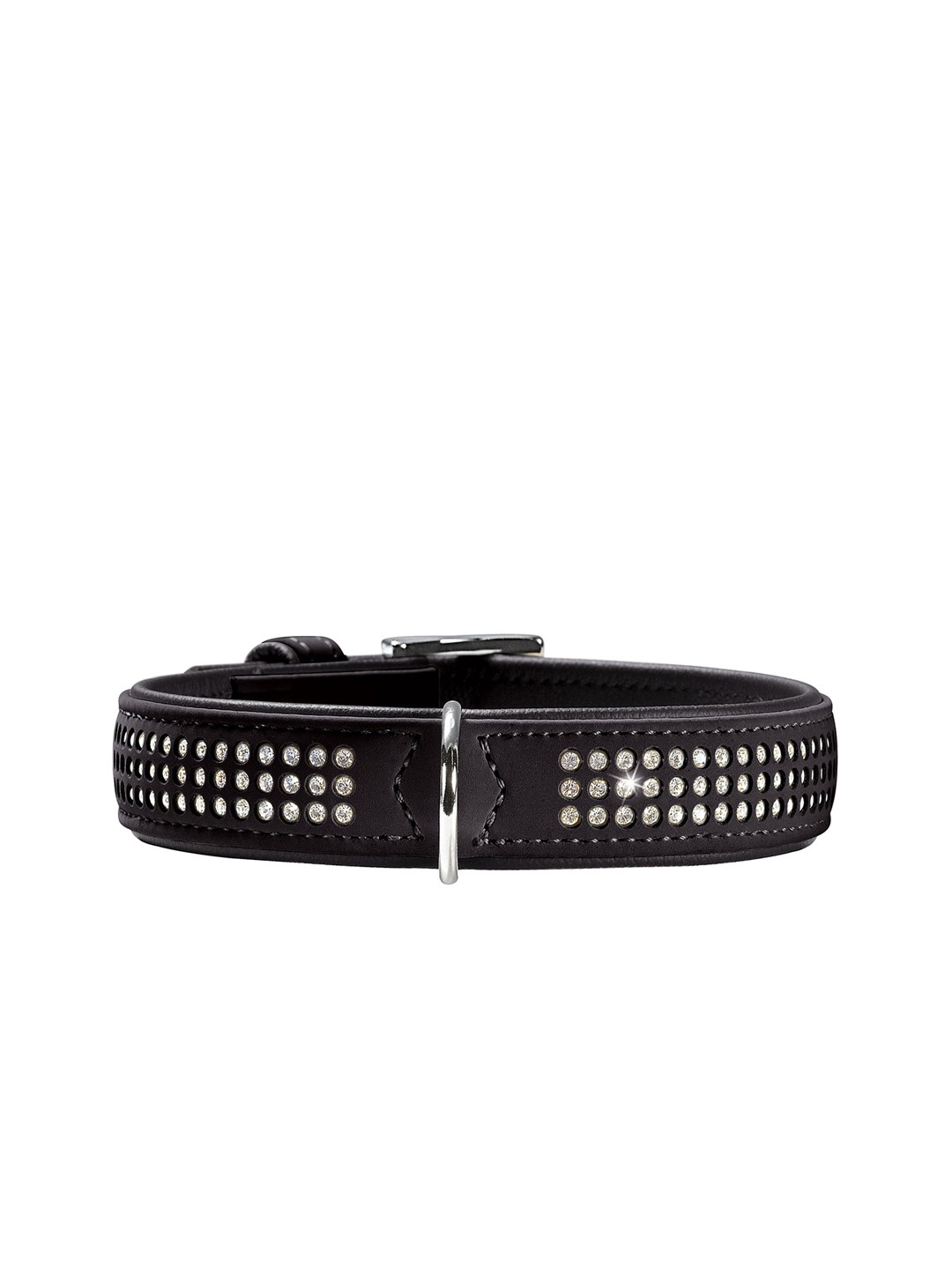 

HUNTER Embellished Triluxe Dog Collar, Black