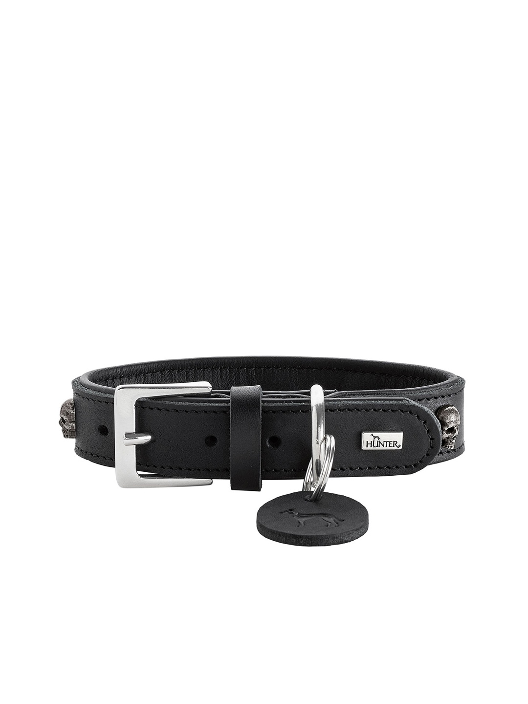 

HUNTER Self Design Hypo-Allergenic Leather Dog Collar, Black