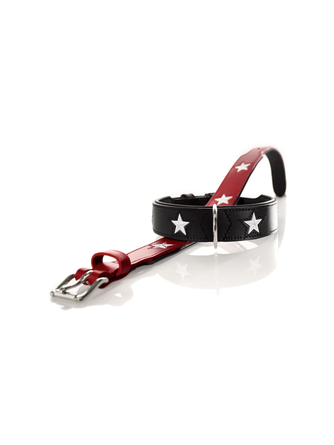 

HUNTER Self Design Hypo-Allergenic Leather Dog Collar, Red