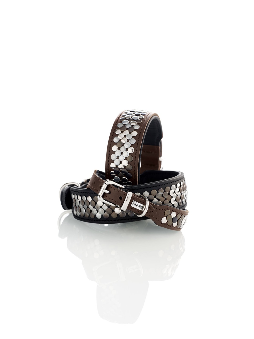 

HUNTER Self Design Hypo-Allergenic Leather Dog Collar, Black