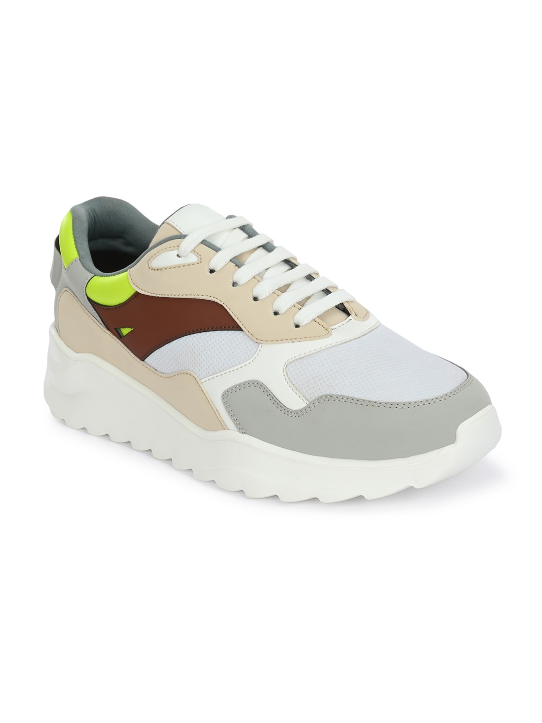 

Killer Men Colourblocked Lace-Up Sneakers, White