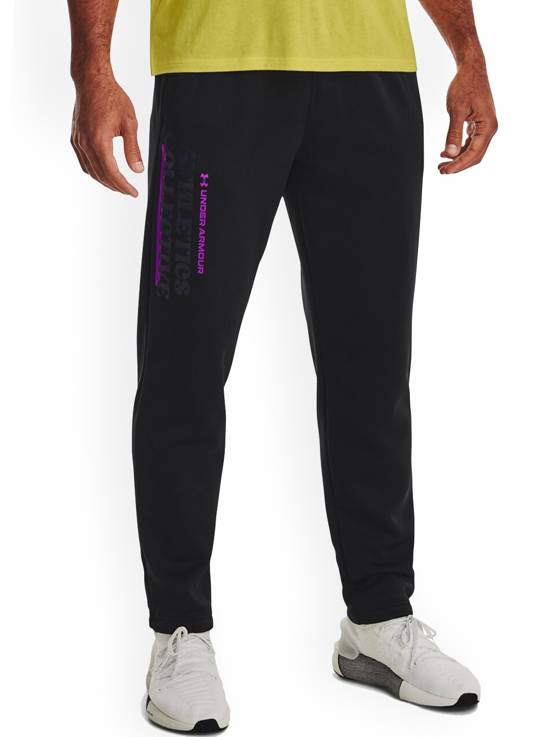 

UNDER ARMOUR Men Cotton Track Pants, Black