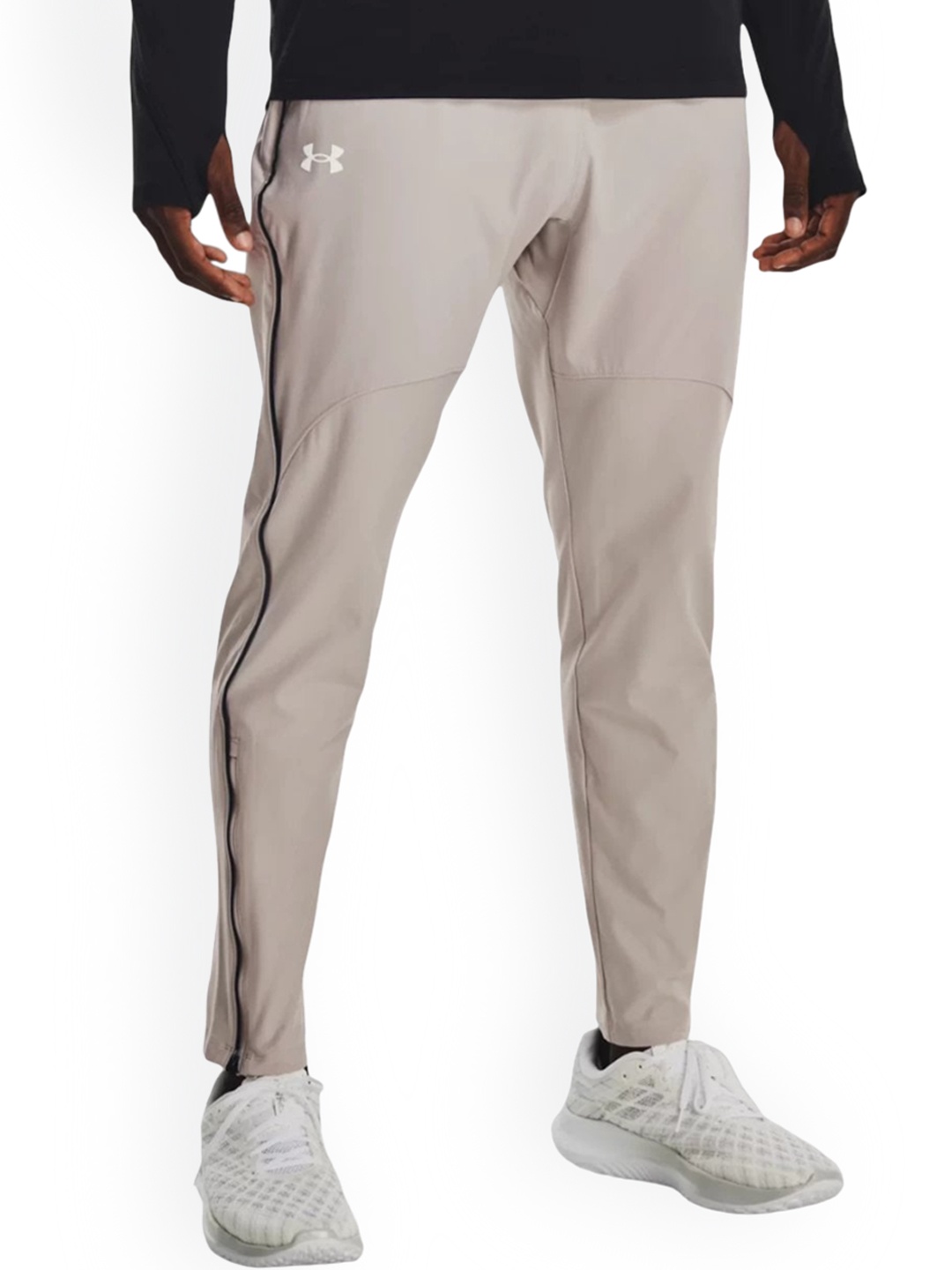

UNDER ARMOUR Men Mid-Rise Slim-Fit Track Pants, Grey