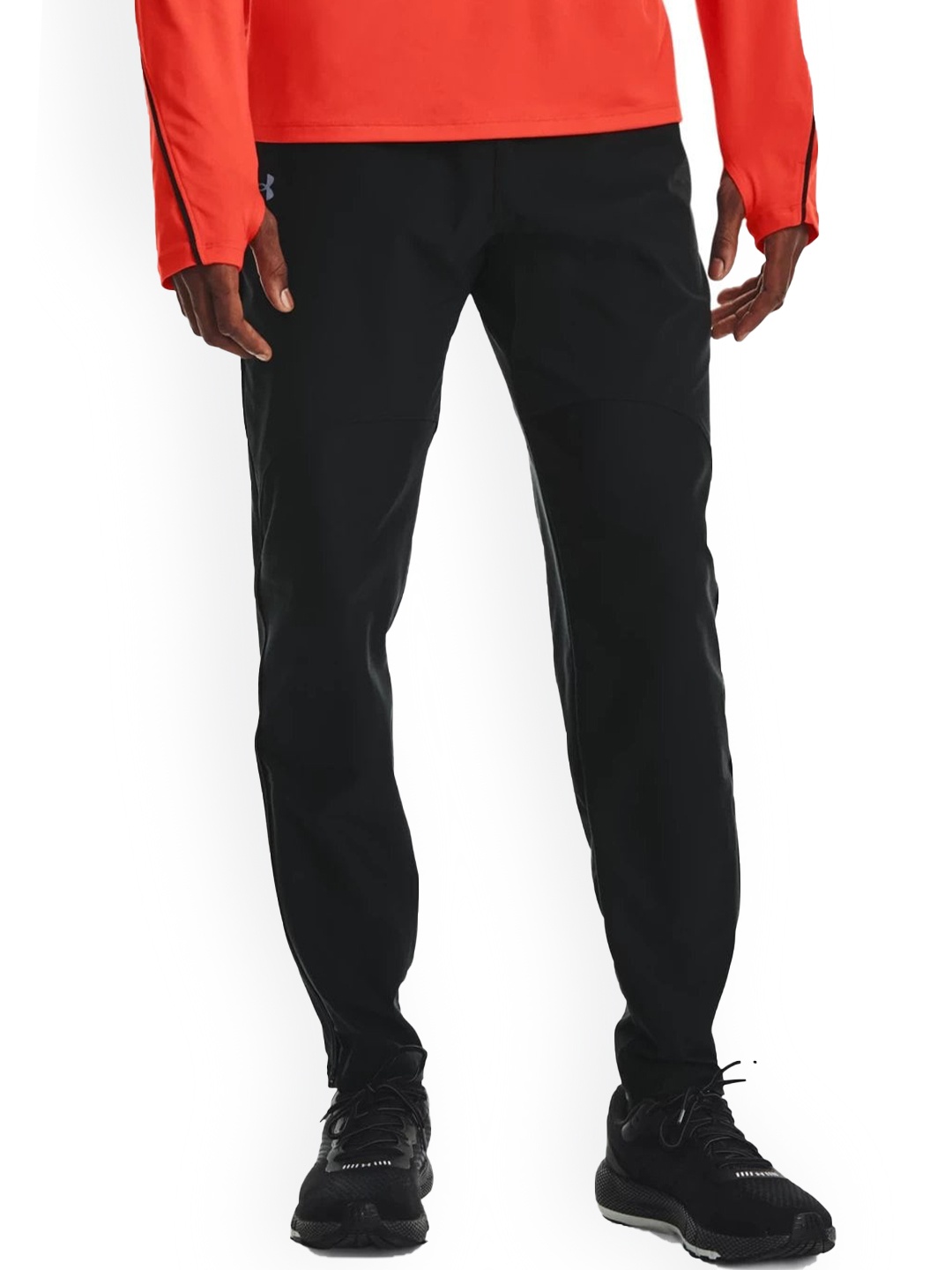 

UNDER ARMOUR Men Mid-Rise Slim-Fit Track Pants, Black