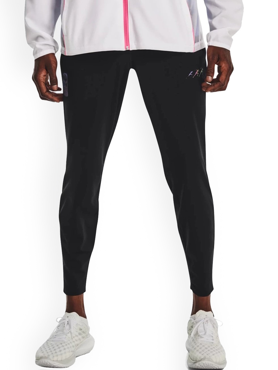 

UNDER ARMOUR Men Mid-Rise Slim-Fit Track Pant, Black