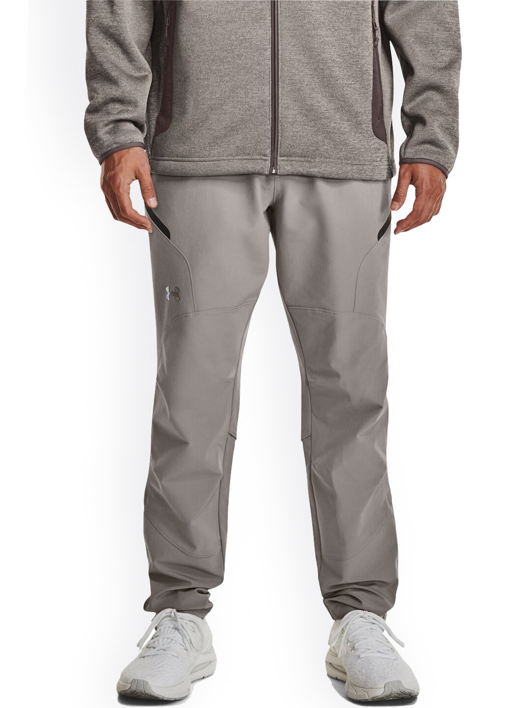 

UNDER ARMOUR Men Unstoppable Brushed Slim-Fit Track Pants, Grey