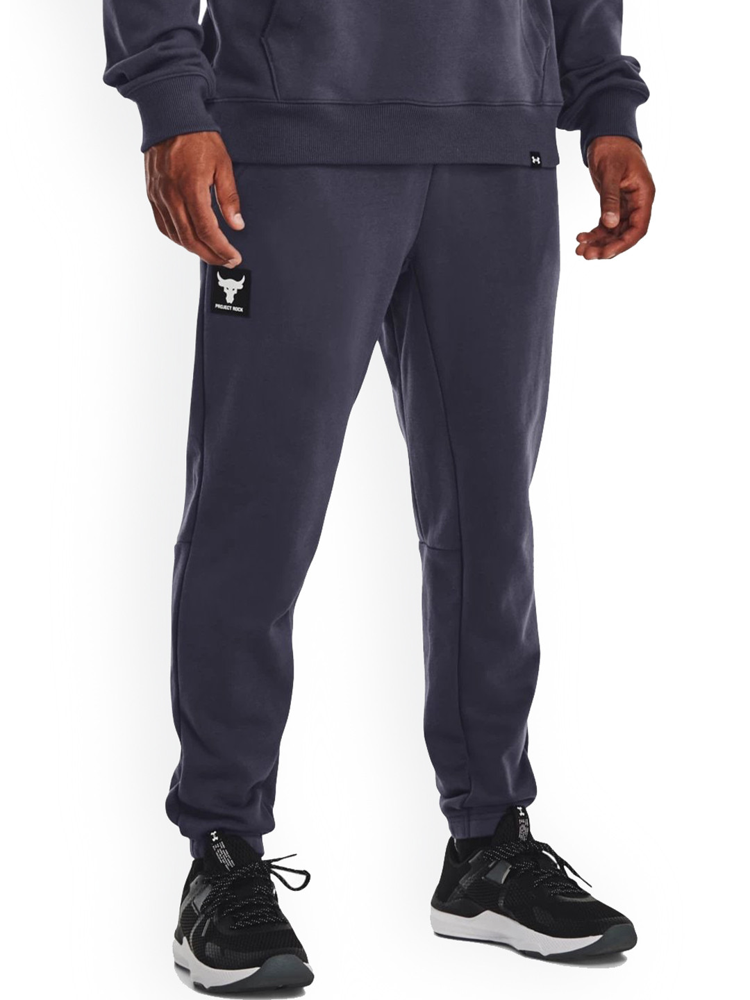 

UNDER ARMOUR Men UA Project Rock Heavyweight Terry Mid-Rise Joggers, Grey