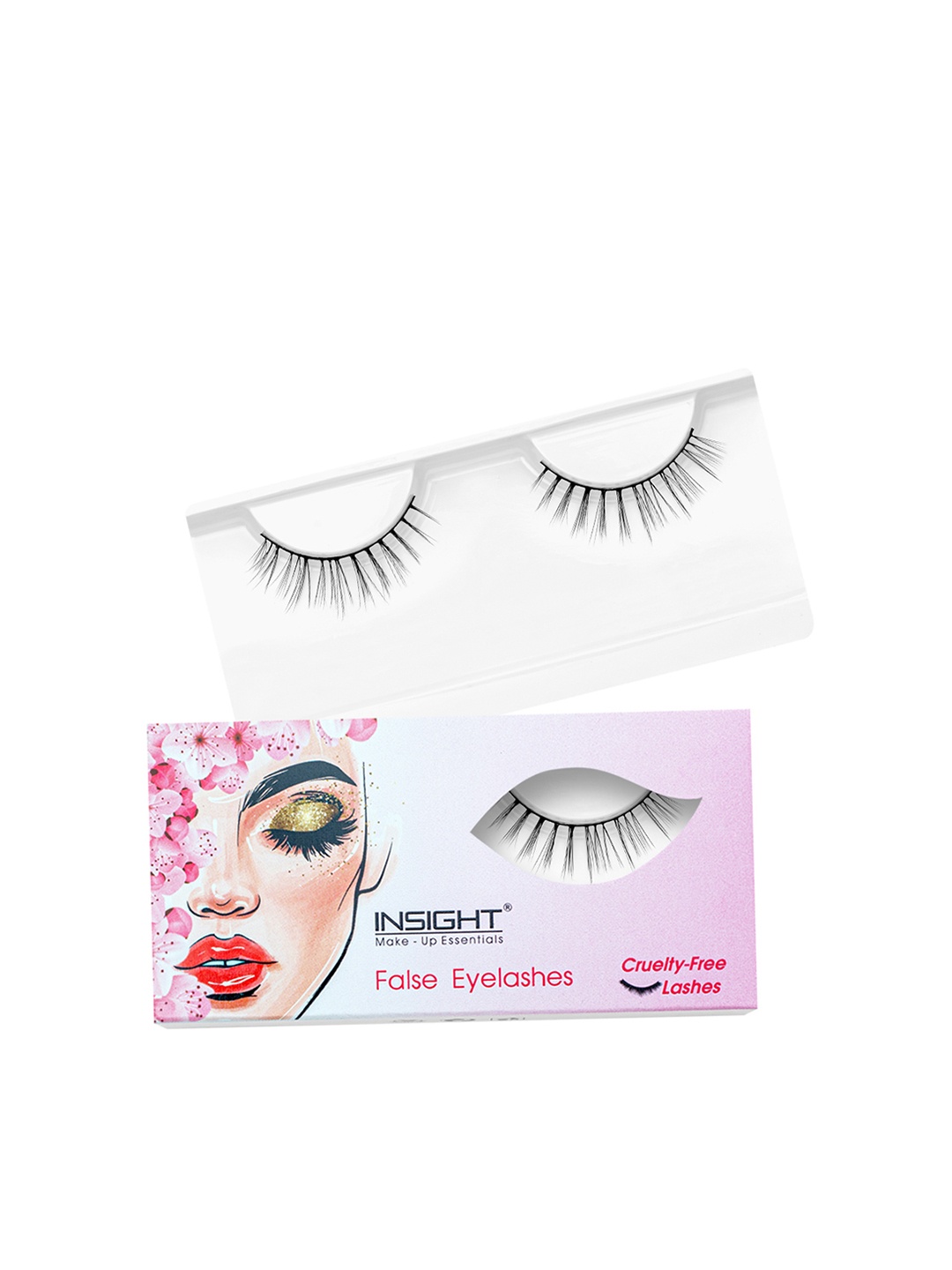 

Insight Cosmetics Synthetic & Natural Cruelty Free Fibers False Eyelashes - Eva, Black