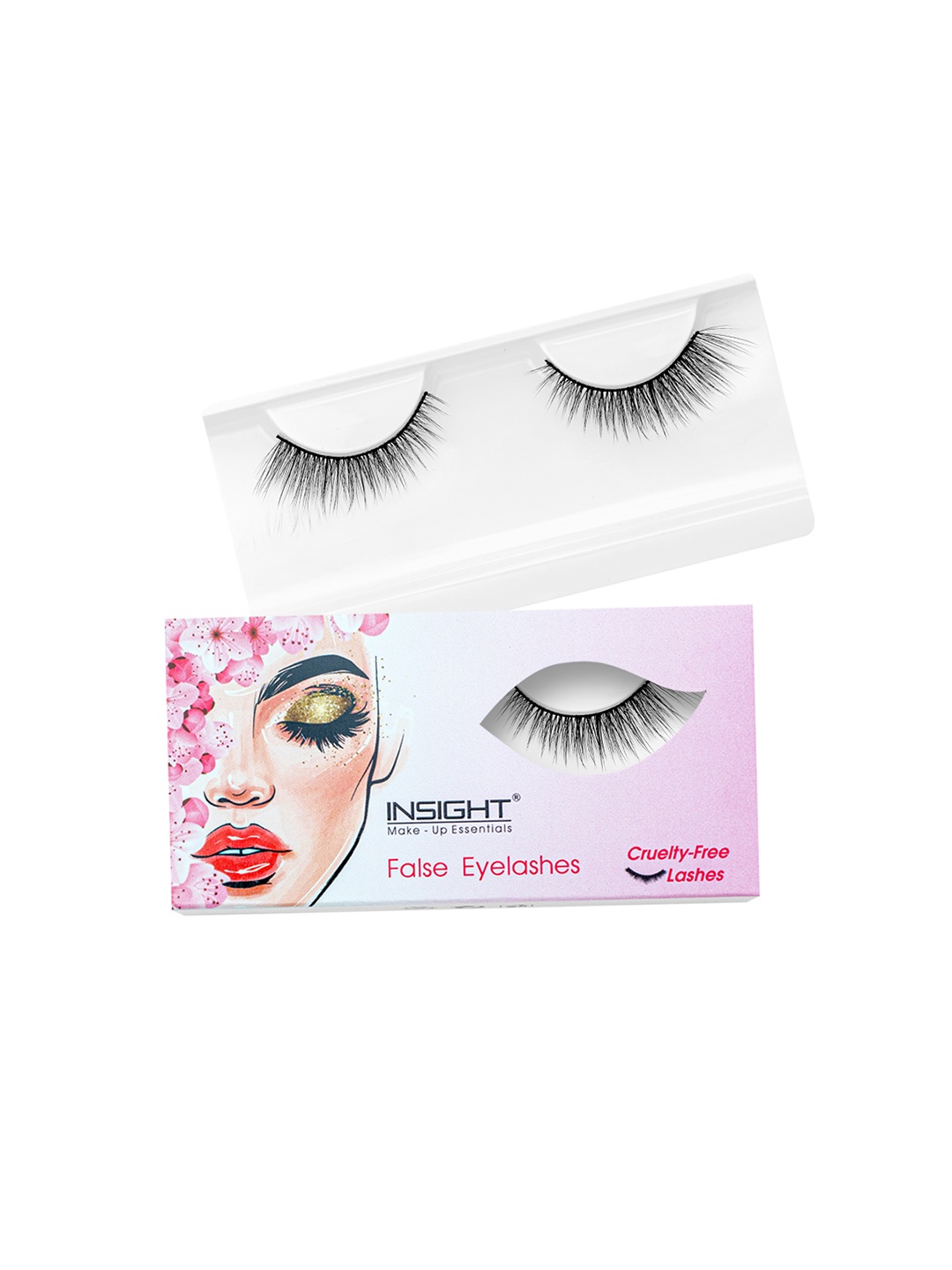 

Insight Cosmetics Cruelty-Free False Eyelashes - Doris, Black